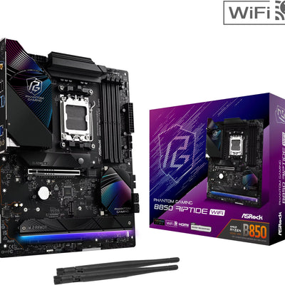 ASRock B850 Phantom Gaming Riptide WiFi (AM5) — compatible avec AMD Ryzen 7 7700 - AM5 - 8 Cœurs - 3,6 GHz / 5,2 GHz