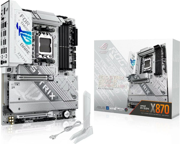ASUS Carte Mère Asus RoG Strix X870-A Gaming WiFi (AM5) (Blanc)