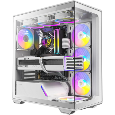 PC Gamer ANTEC C3 Blanc × Starter — Ryzen 5 8400F × RTX 5060 8 Go Pixel 404