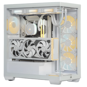 PC Gamer CORSAIR 3500X Blanc × Starter — Ryzen 7 8700F × RTX 5060 8 Go