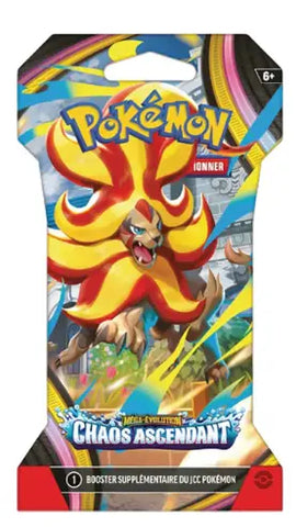 Blister Pokémon ME04 Méga-Évolution – Chaos Ascendant — dans le même univers que Lot de 65 Sleeves Souples – Édition Pikachu