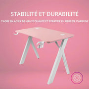 Bureau Gamer Mars Gaming MGD100RGB Rose