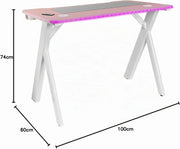 Bureau Gamer Mars Gaming MGD100RGB Rose