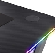 Bureau Gamer Trust GXT 709 Luminus 120 x 60 cm RGB Noir