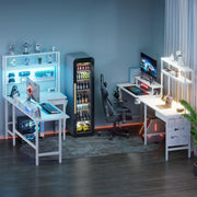 Bureau Gamer d'Angle 150 x 100 cm Blanc