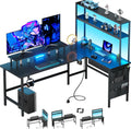 Bureau Gamer d'Angle 150 x 100 cm Noir