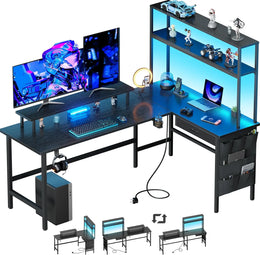 Bureau Gamer d'Angle 150 x 100 cm Noir