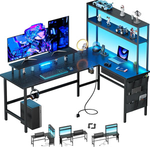 Bureau Gamer d'Angle 150 x 100 cm Noir