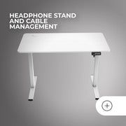 Bureau Gamer ergonomique motorisé Mars Gaming MGD Ergo-Pro Blanc