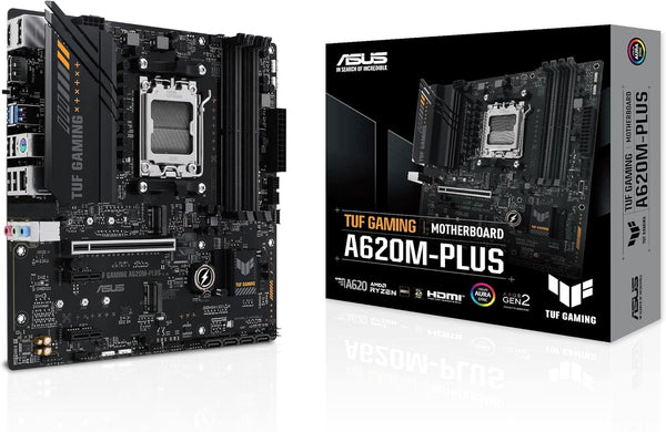 Carte Mère ASUS TUF Gaming A620M-Plus (AM5) Micro-ATX — Cartes mères ASUS TUF Gaming compatible pour build assorti