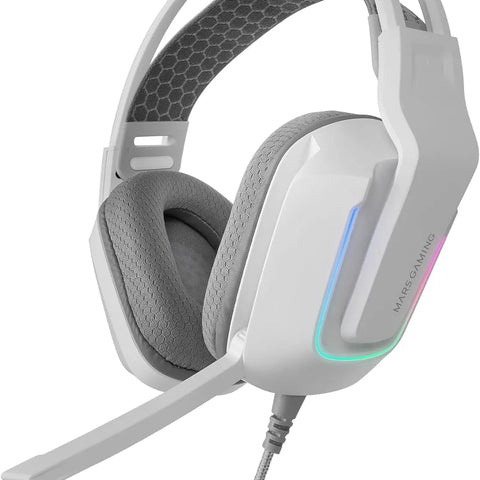 Casque Gaming filaire Mars Gaming MH-Strike RGB Blanc — dans le même univers que Peluche Pokemon Ronflex - 20 cm