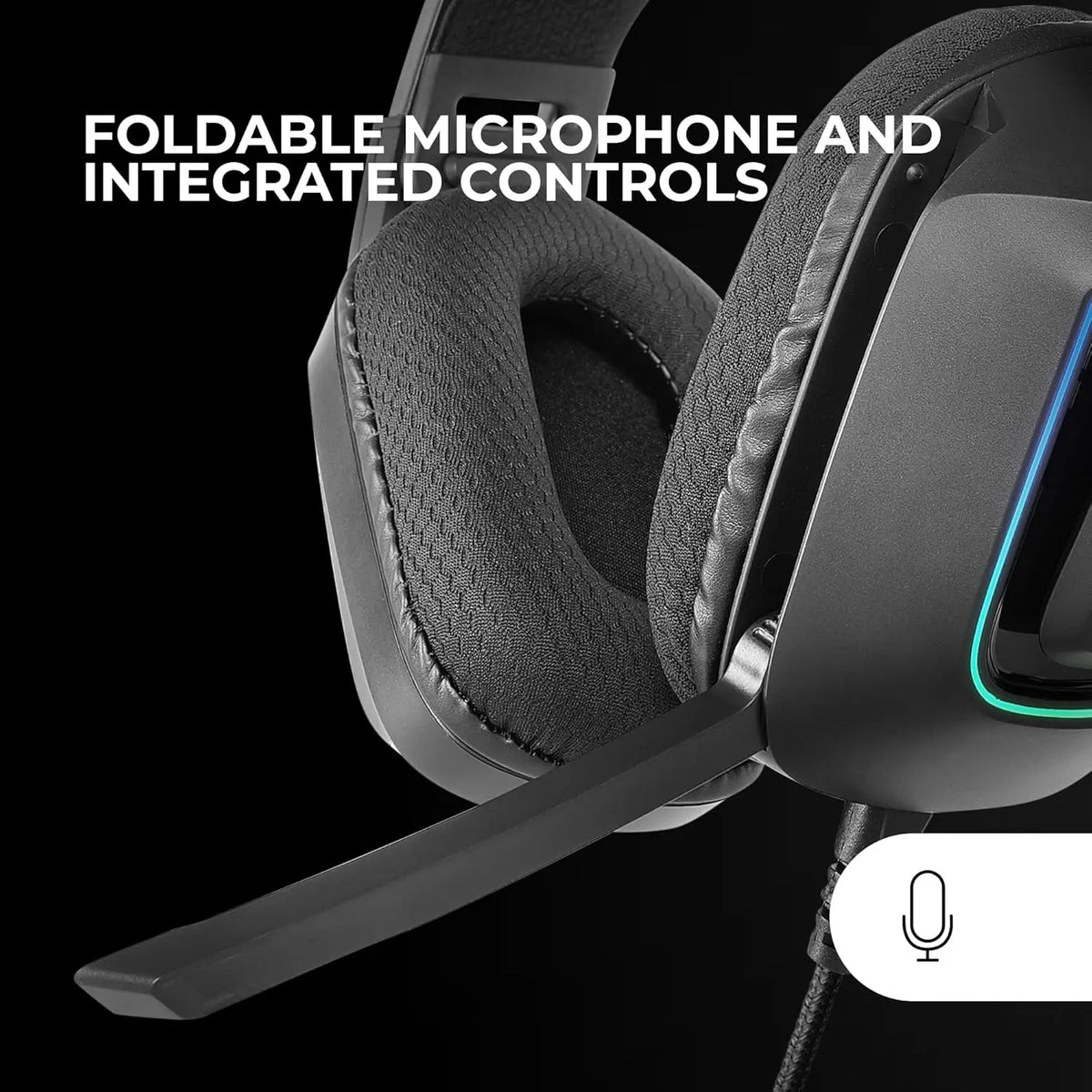 Casque Gamer filaire Mars Gaming MH-Strike RGB Noir