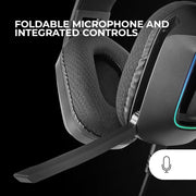 Casque Gamer filaire Mars Gaming MH-Strike RGB Noir