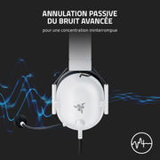 Casque Gamer filaire Razer BlackShark V2 X blanc
