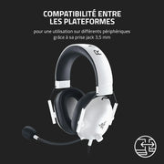 Casque Gamer filaire Razer BlackShark V2 X blanc