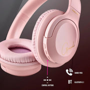 Casque Micro sans fil Bluetooth NGS Artica Greed Rose