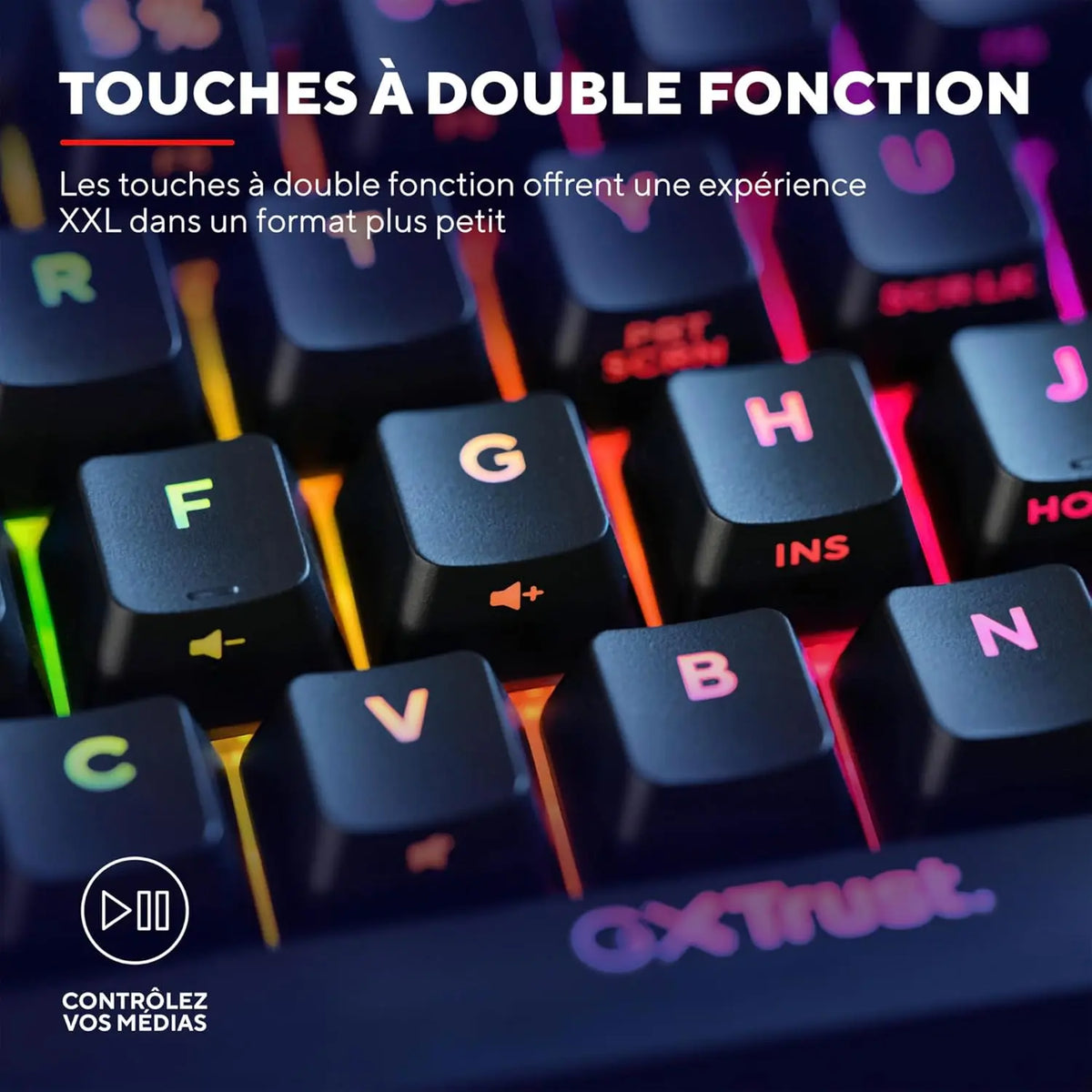 Clavier Gamer Trust GXT867 Acaria