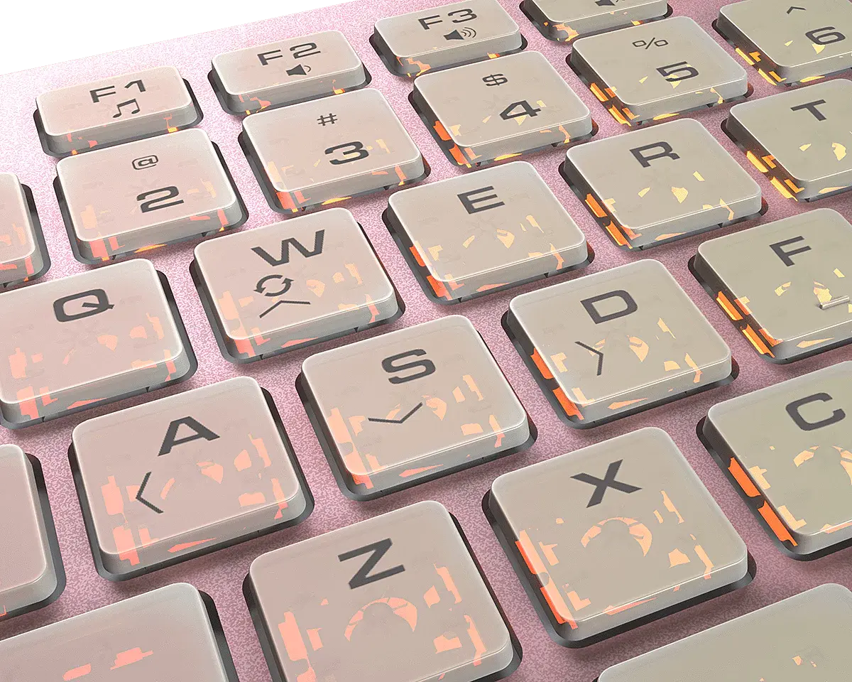 Clavier Gaming Cougar Vantar AX RGB - Rose