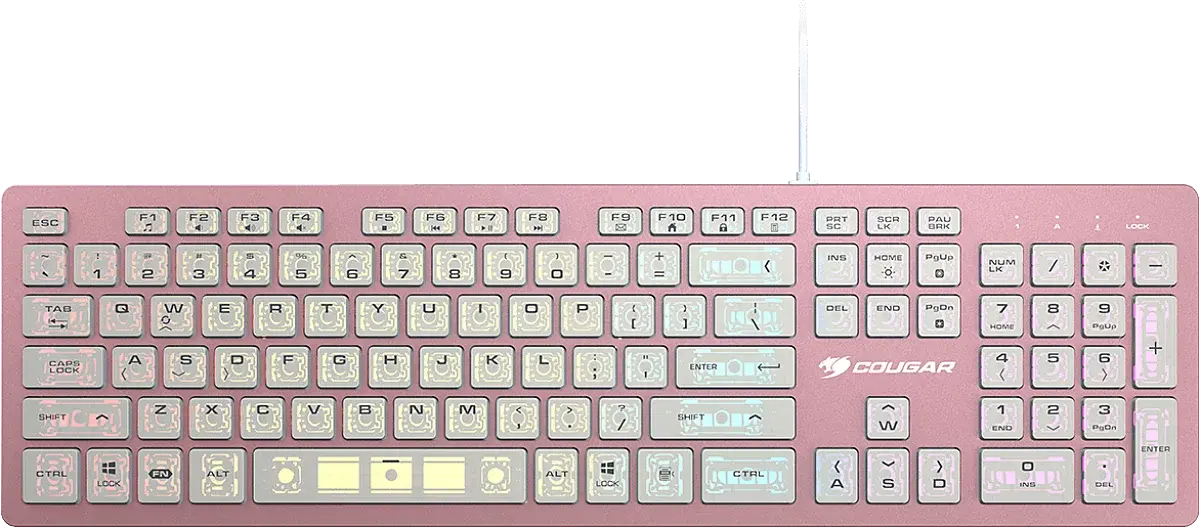 Clavier Gaming Cougar Vantar AX RGB - Rose