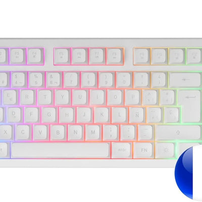 Clavier Mars Gaming MK023W — compatible avec Ecran 24" AOC Gaming G4 24G42E Full HD 180Hz (Noir)