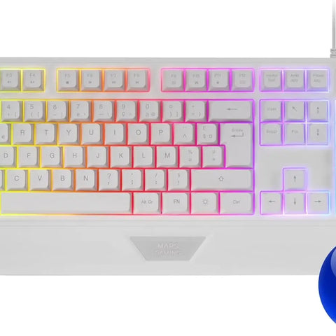 Clavier Mars Gaming MK124 Blanc — dans le même univers que Bureau Gamer Mars Gaming MGD100RGB Rose