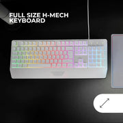 Clavier Mars Gaming MK124 Blanc