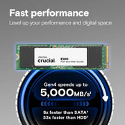Disque SSD Crucial E100 1To - M.2 NVMe