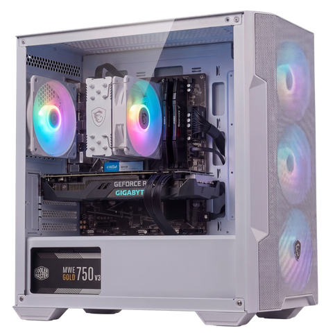 PC Gamer MSI M100R — RTX 5070 · Ryzen 5 5500X3D · Blanc — dans le même univers que Lot de 6 Stylos Rose et Blanc Hello Kitty Personnage Hello Kitty
