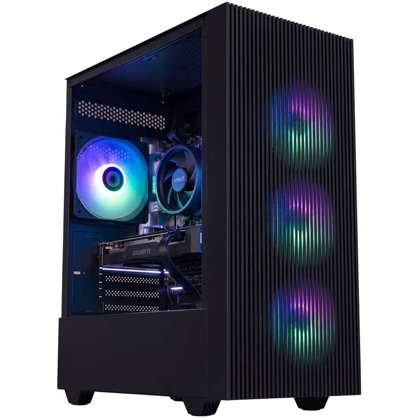 PC Gamer Gamemax Edge Noir RTX 3050 Ryzen 5 5500 avec ventirad AMD stock