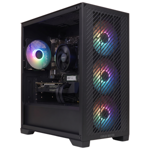 PC Gamer Cooler Master Elite 301 — RTX 5060 · Ryzen 5 5500 · Noir