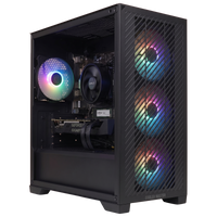 PC Gamer Cooler Master Elite 301 Lite Noir avec RTX 5080 et Ryzen 7 9800X3D, watercooling 240 mm ARGB, monté à Orléans par Pixel 404