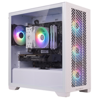 PC Gamer Cooler Master Elite 301 Lite Blanc avec RTX 5060, Ryzen 5 5500 et ventirad MSI Core Frozr blanc assorti