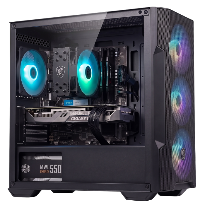 PC Gamer MSI M100R — RTX 5060 · Ryzen 5 5500X3D · Noir