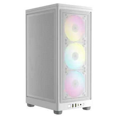 PC Gamer CORSAIR 2000D Blanc × Petit Budget | Ryzen 5 5500 × RTX 5060 8 Go