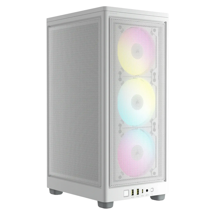 PC Gamer CORSAIR 2000D Blanc × Petit Budget | Ryzen 5 5500 × RTX 5060 8 Go