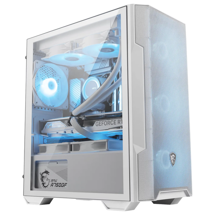 PC Gamer MSI MAG FORGE M100R Blanc x Petit Budget | Ryzen 5 5500 × RTX 5060 8 Go