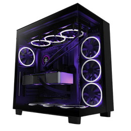 PC Gamer NZXT H9 FLOW Noir × Starter | Ryzen 7 9700X × RTX 5060 Ti 16 Go