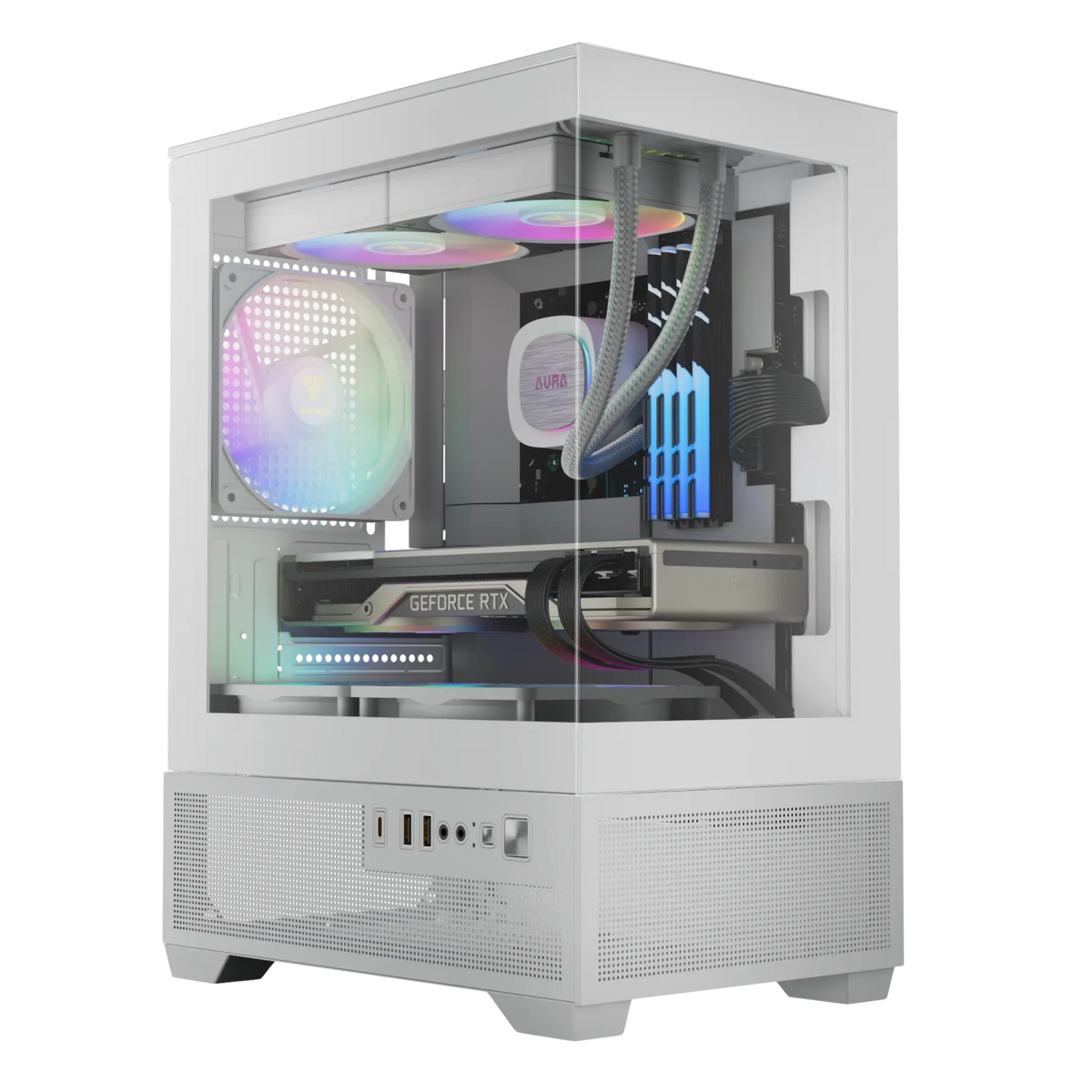 PC Gamer Gamdias Aura GC9M Elite RGB × Petit Budget | Ryzen 5 5500 × RTX 3050 6 Go