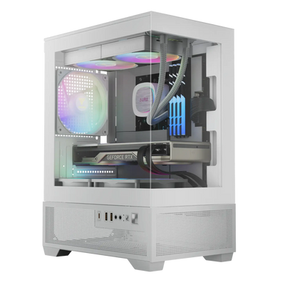 Boîtier PC Gamer Gamdias Aura GC9M Elite RGB avec RTX 5060 et ventilateurs RGB