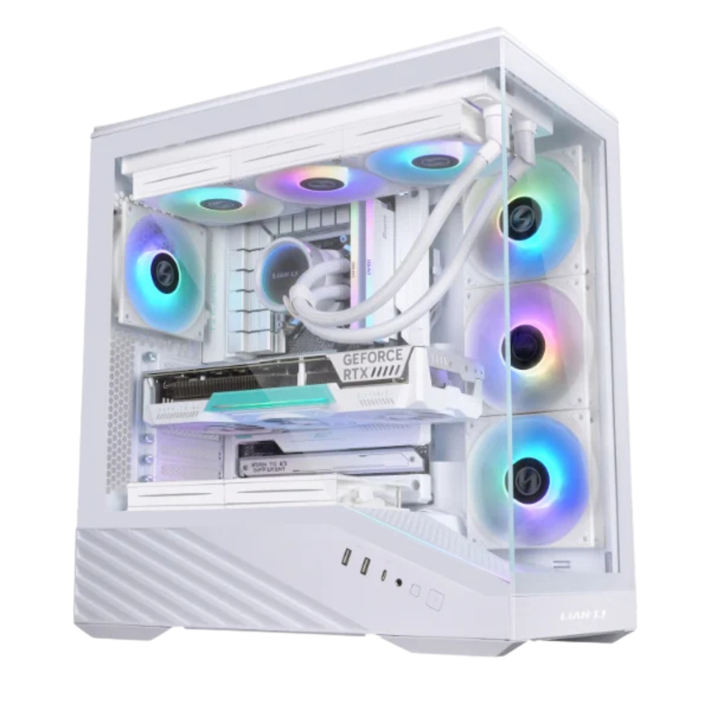 PC Gamer LIAN LI VECTOR V100 Blanc × Petit Budget | Ryzen 7 8700F × RTX 5080 16 Go
