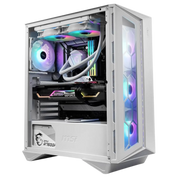 PC Gamer MSI MPG Gungnir 110R Blanc avec RTX 5060 Ti et RGB internes