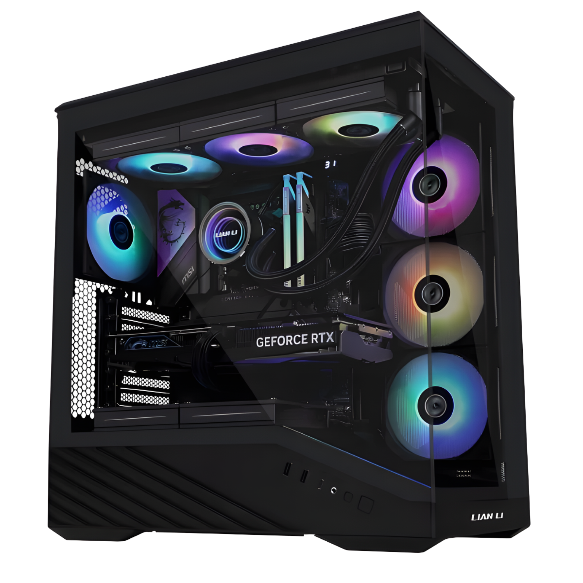 PC Gamer Lian Li Vector V100 Noir avec Ryzen 7 5700X et RTX 5060 Ti 16 Go Image