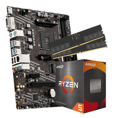 Pack Carte Mere A520 + Ryzen 5 5500 + 16Go DDR4 3200 Mhz