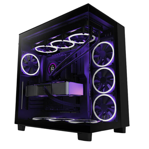 PC Gamer NZXT H9 Flow Noir – Perf Max x Ryzen 7 7800X3D × RTX 5070 TI