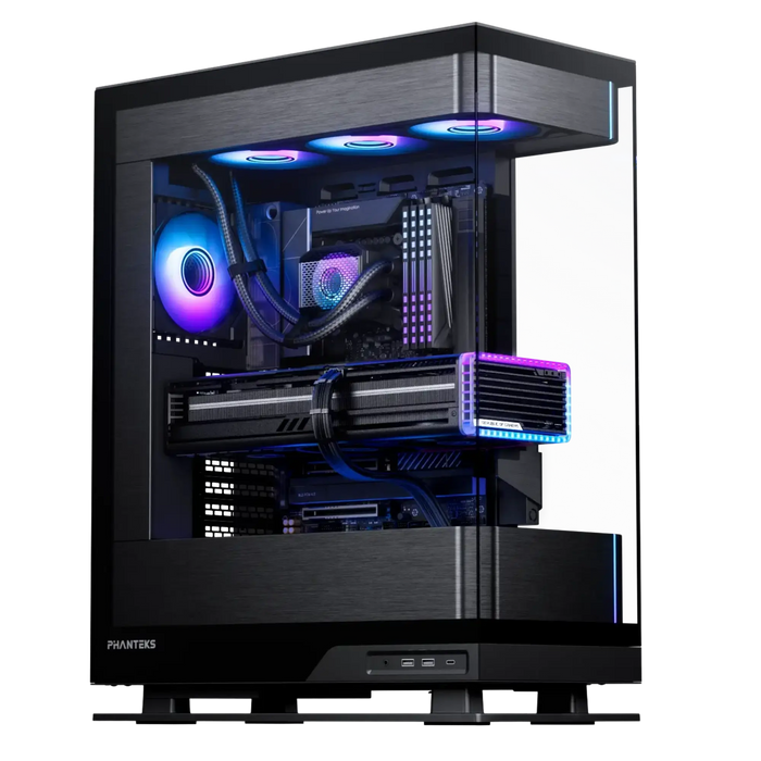 PC Gamer Phanteks Evolv X2 Noir x Petit Budget | Ryzen 5 5500 x RTX 5050
