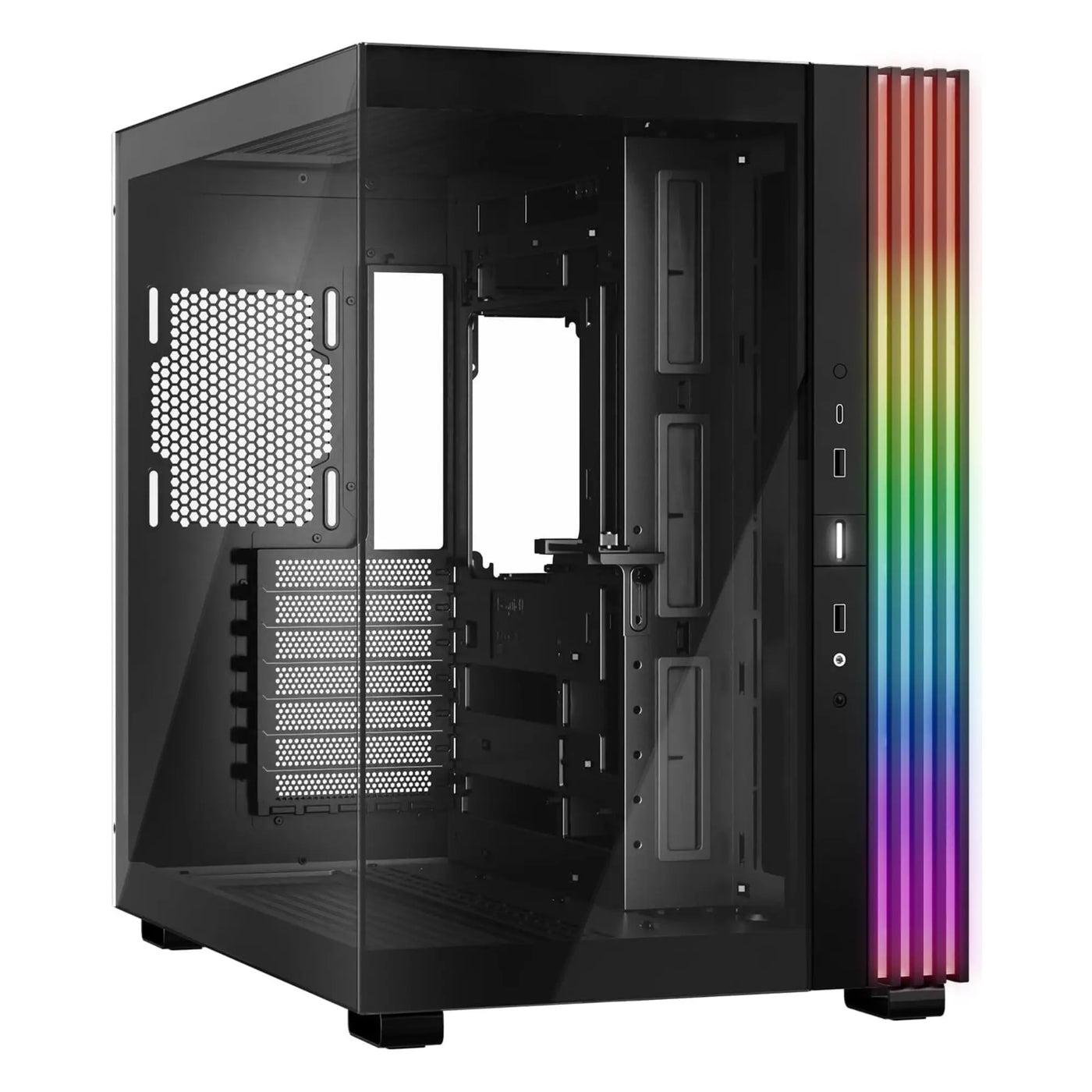 Boîtier PC Gamer Be Quiet Pure Base 600 DX verre trempé noir LED arc-en-ciel