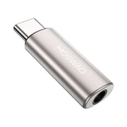 Adaptateur USB-C vers jack 3.5mm blanc Moswag silver