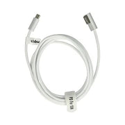 Adaptateur MagSafe 1 vers USB-C blanc à design tressé élégant