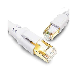 Cable RJ45 2m Blanc - Catégorie 8