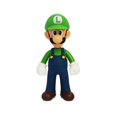 Figurine Luigi Super Mario Bros 15 cm en plastique vert et bleu